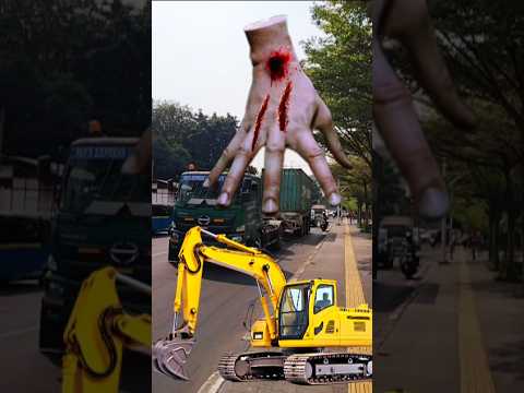 Truck tronton excavator zombie #shorts #excavator #truck