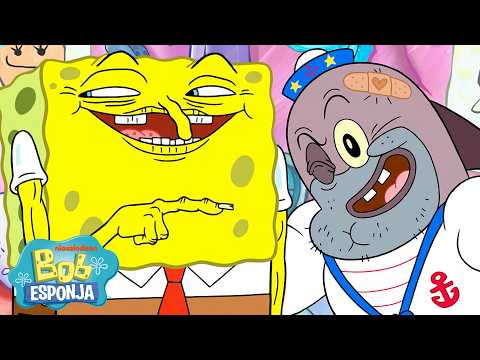 Bob Esponja | Momentos mais engraçados da 13ª temporada de Bob Esponja 🤣 | 90 Minutos | Português