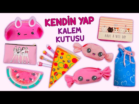 12 KENDİN YAP KALEM KUTUSU FİKRİ – ŞİRİN VE KOLAY