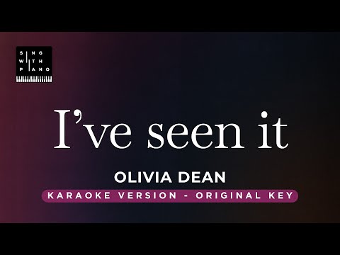 I’ve seen it – Olivia Dean (Original Key Karaoke) – Piano Instrumental Cover with Lyrics