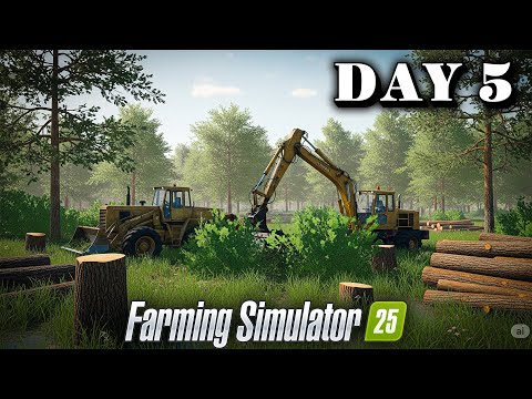Planting 25Ha of SWAMP GRASS - Farming simulator 25