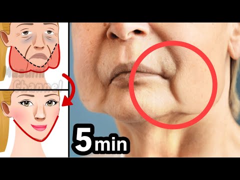 100% EFFECTIVE EXERCISE TO LIFT UP YOUR FACE🔥 5 MIN FACE LIFT YOGA ROUTINE