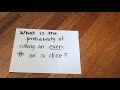 Experimental vs Theoretical Probability