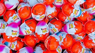 87509M Yummy Kinder Joy Chocolate, Kinder Surprise Candy Opening ASMR Lollipops Some Lot's of Candie
