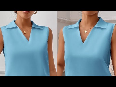 Very very important information. Sewing a V-neck with a collar