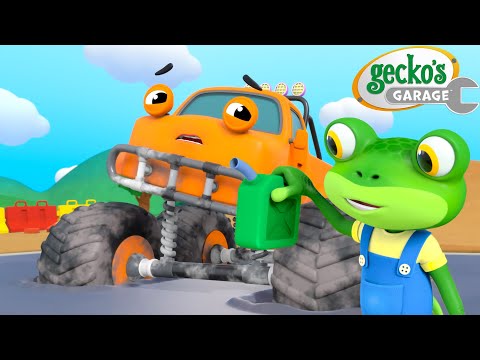 Max the Monster Truck Stuck! | Gecko's Garage 🚚 | Cartoons For Kids | Toddler Fun Learning