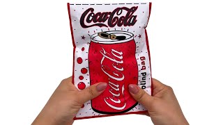 💗paper diy💗 Blind bags❣️unboxing paper COCA COLA pack | ASMR