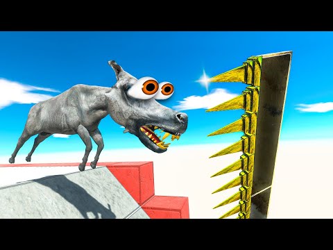 WHO CAN Really Survive Rotating SPIKES? - Animal Revolt Battle Simulator