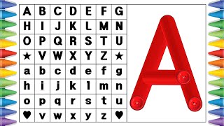 [알파벳 놀이] 유아와 어린이를 위한 ABCD 대문자 A부터 Z까지 쓰기 | Kids Alphabet A to Z | abc song | a for apple | abcd song