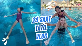 LONG BEACH OTELDE 24 SAAT SAAT TATİL VLOG !