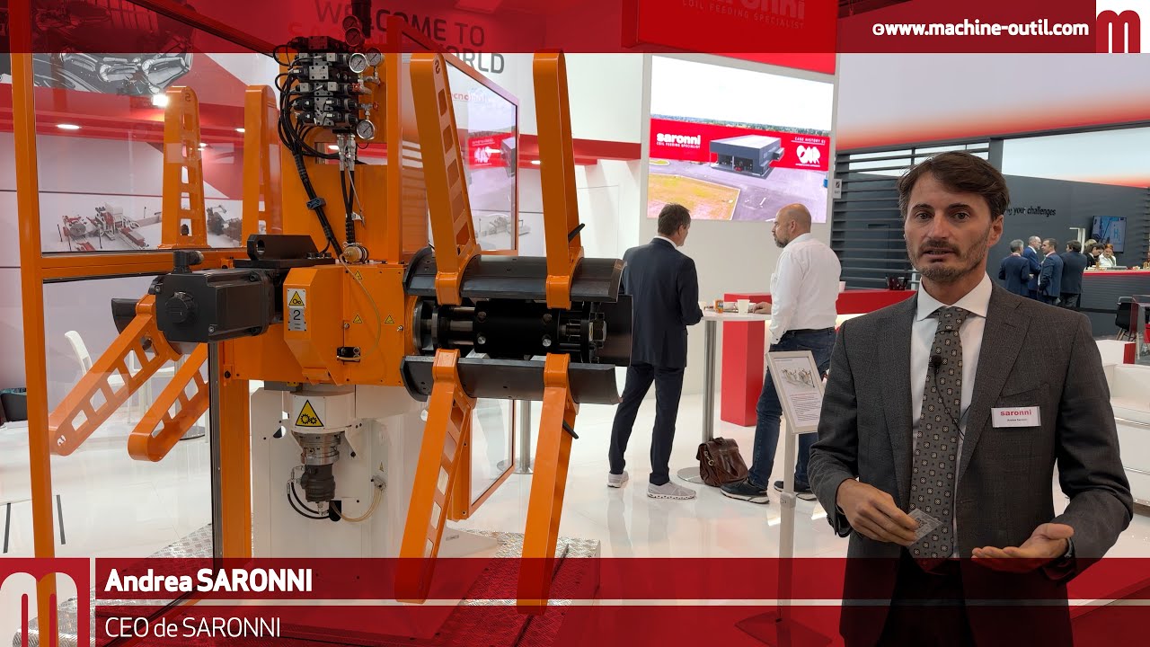 Dérouleur double avec motorisation servo pour tôle magnétique