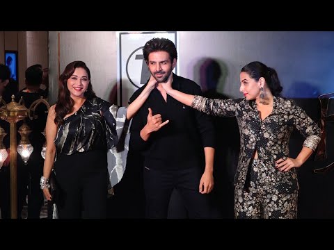 Kartik, Vidya And Madhuri Dixit’s Iconic Pose And Fun Moments At Bhool Bhulaiyaa 3 Success Party