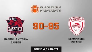 Baskonia Vitoria Gasteiz 90-95 Olympiacos Piraeus Full Highlights