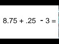 Operacións Matemáticas e Resultados