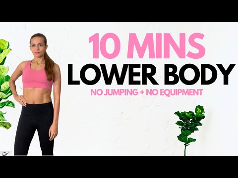 10 MIN LOWER BODY Home Workout I NO JUMPING - Thighs, Legs & Glutes
