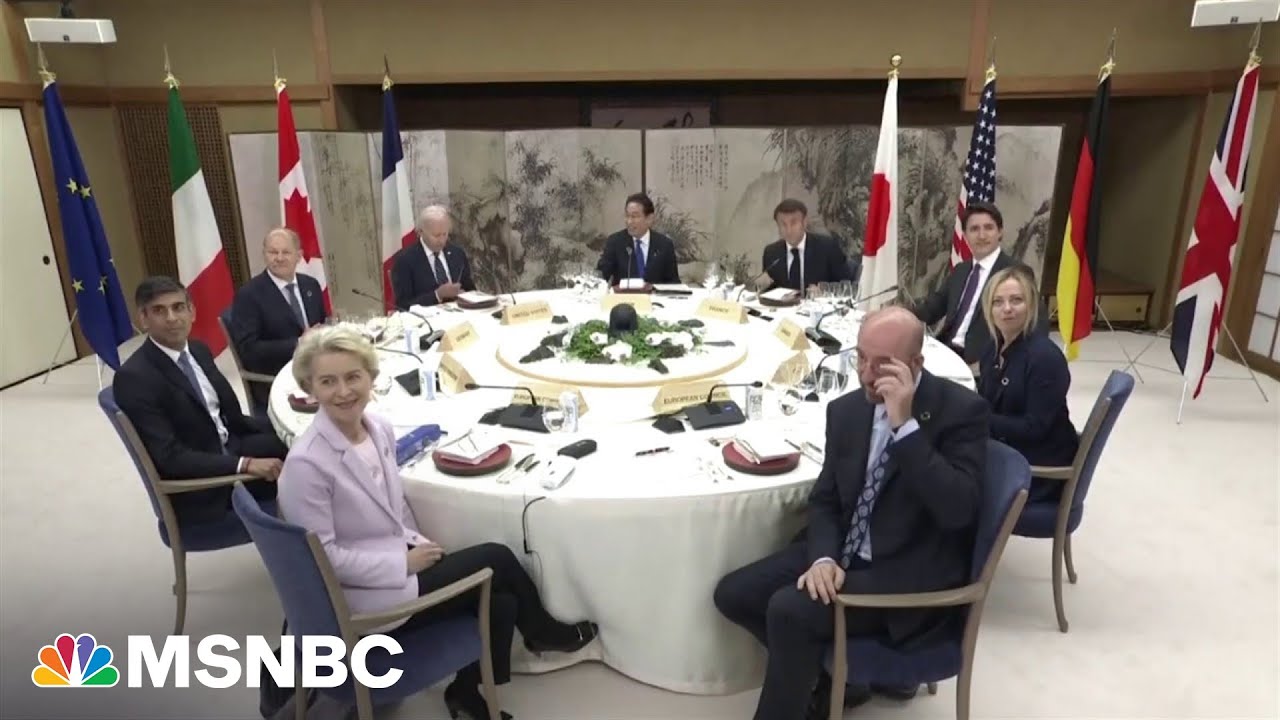Biden leaves G-7 dinner early to get update on debt limit talks