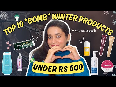 10 *BOMB* Winter Products Under Rs. 500/- 💸🙌 Skincare, Body Care & Hair Care | Beauty Favourites