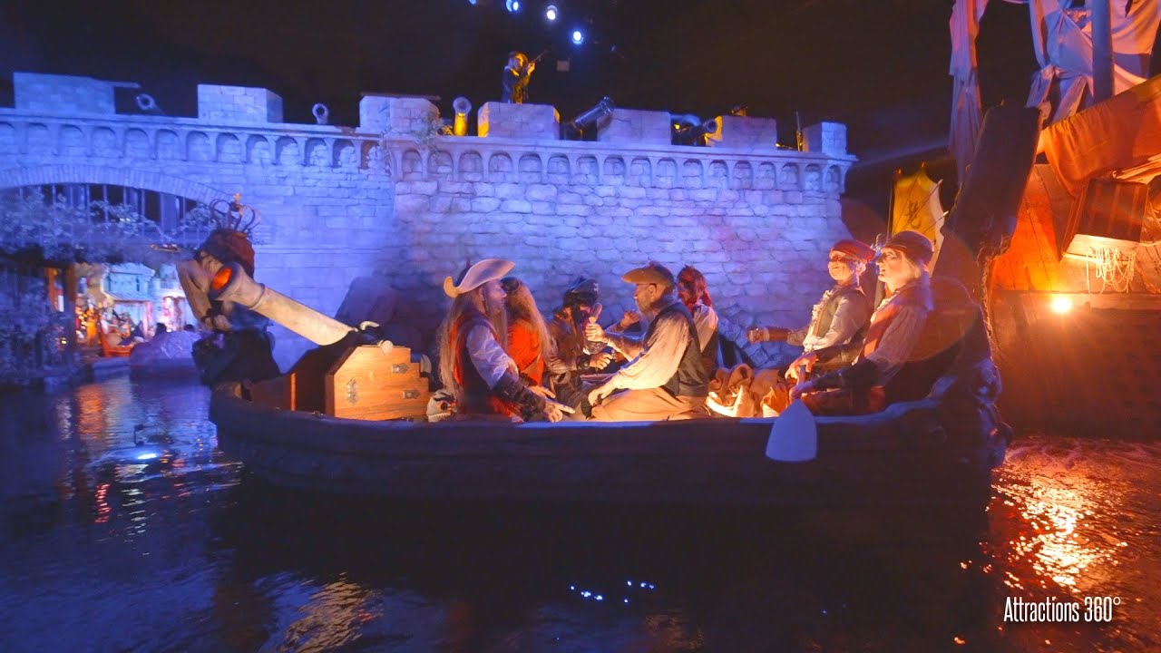 Amazing Pirates Dark Ride Pirates in Batavia Boat Ride Europa Theme Park