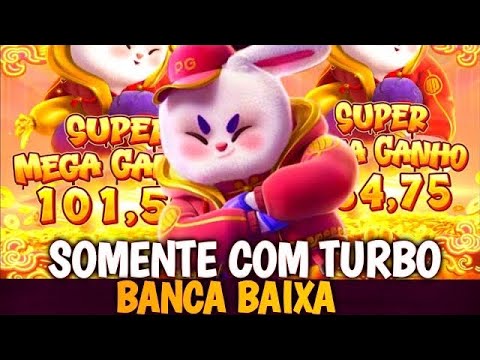 JOGUEI HOJE SOMENTE NO TURBO PARA DUPLICAR BANCA BAIXA NO FORTUNE RABBIT, DEU BOM????