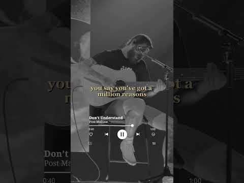 Don't understand - Posty Live