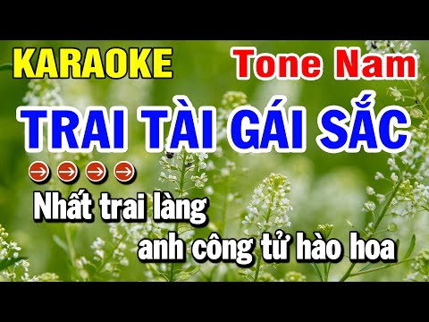 Karaoke Trai Tài Gái Sắc Nhạc Sống Tone Nam Cha Cha | Huỳnh Lê