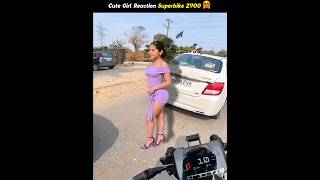 Cute Girl Reaction 😍 Superbike Z900 ❤️ Maza Aaya Zx10r