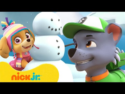 PAW Patrol Build a Snowman! ⛄️ 10 Minutes | Nick Jr.