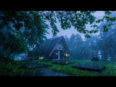 Está lloviendo afuera! Dormi con sonido de lluvia en techo sin trueno - Lluvia para dormir