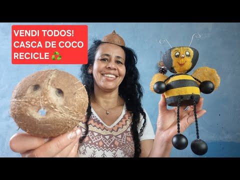 IDEIAS LINDÍSSIMAS COM CASCA DE COCO SECO E PINHAS ARTESANATOS DIY