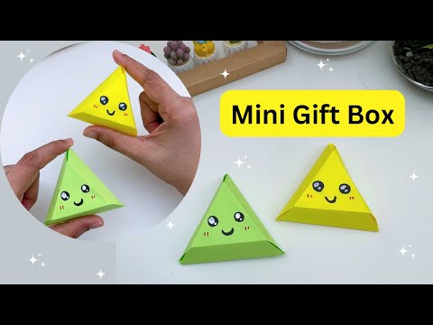 DIY MINI PAPER Gift Box / Paper Craft / Gift Box  / Paper Crafts / Paper Gift  Bag DIY