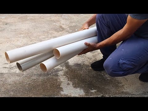 Como Economizar Dinheiro e Água Fazendo CALHA de Tubos em Casa