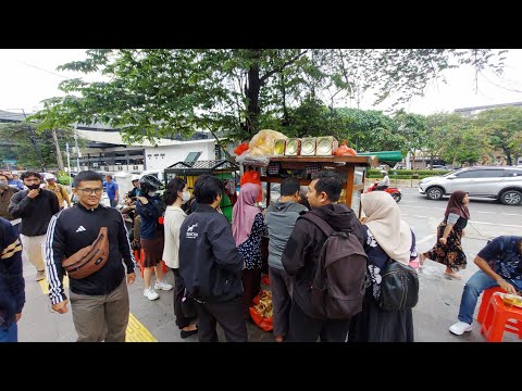 KETUPAT SAYUR TERAMAI DI STASIUN KERETA JUANDA & 3 JAM LUDES !! INDONESIAN STREET FOOD