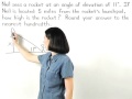 Trigonometry and Rocket Height Problems