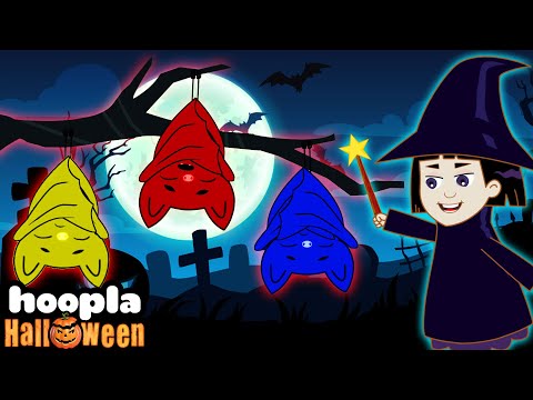 Spooky Song: Three Little Bats | Halloween For Kids | Hoopla Halloween