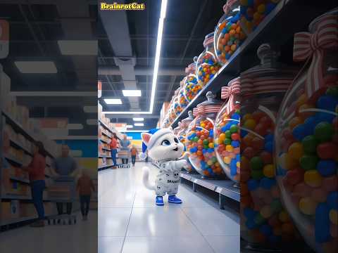 Cute Cat Buys Rainbow M&M πΊβ #cat #cutecat #catlovers