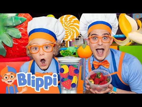 Blippi and Jude Play the ABC Game! | Learn Letters & Make a Smoothie | Educational Videos for Kids