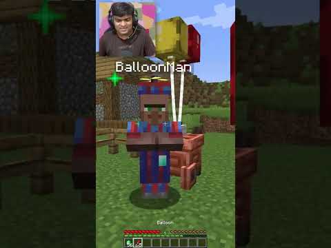 Magical Balloons of Herobrine  🤣🎈🎈...#shorts #minecraft