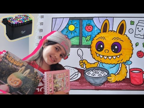 LABUBU E BOBBIE GOODS COLOURING #LABUBU #BOBBIEGOODS