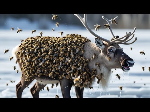 Million of Bees on Reindeer | Shocking Rescue By Brave Team