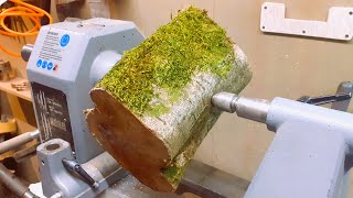 Woodturning - A Weird Shaped Birch Log