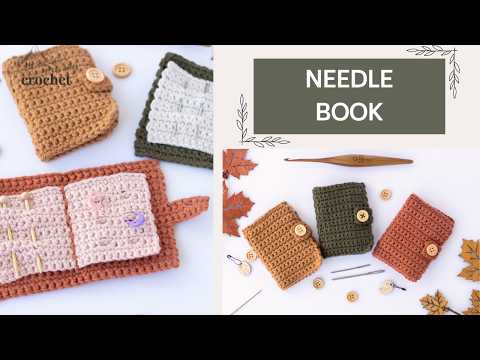 HOW to CROCHET a NEEDLE BOOK | Crochet Pattern | DIY Tutorial | Craft Storage | Winding Road Crochet