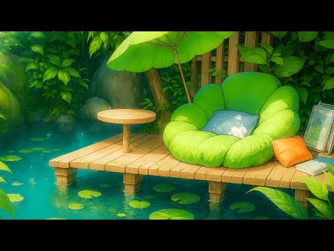chill nature ambient sound with bird sing and water flow - aesthetic lofi 🍀
