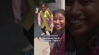 🦋 𝕊𝕒𝕥𝕦𝕣𝕕𝕒𝕪 ℝ𝕖𝕙𝕖𝕒𝕣𝕤𝕒𝕝 🎓🤍 College Diaries | Day 37 ✨📍 Madhavaram ➝ Adyar 🛵