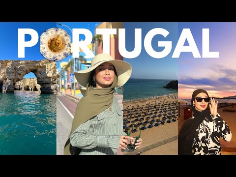 Portugal Travel Vlog | sunset dinner, boat trip & chilling at the beach Albufeira