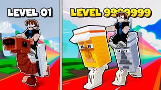NOOB EVOLUIU DE TUN TUN TUN SAHUR MAIS LENTO ATÉ O BRAINROT LENDÁRIO COM ROBUX INFINITO NO ROBLOX 🤑⚡