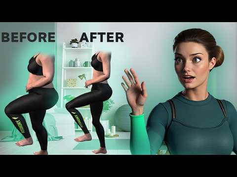 BURN BELLY FAT & SCULPT THIGHS AND LEGS | LAZY HOME WORKOUT ROUTINE