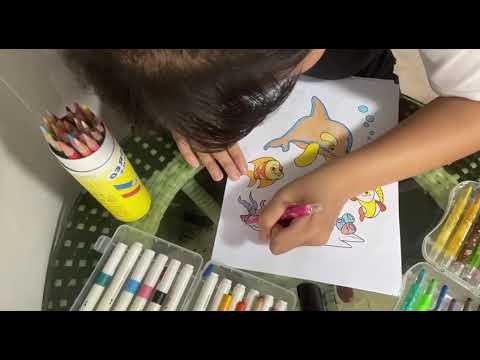 TÔ MÀU BỨC TRANH CHÚ CÁ MẬP PHẦN 2