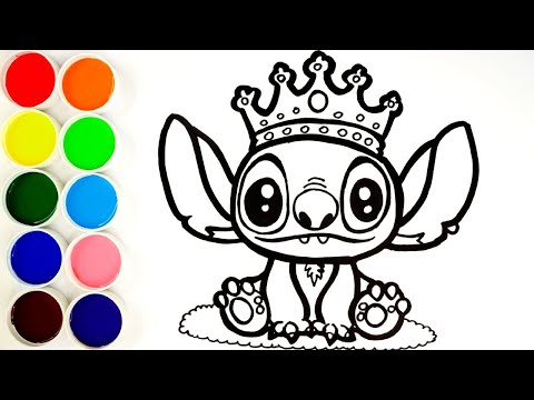 Como Dibujar y Colorear a Stitch / Dibujos Para Niños Paso a Paso