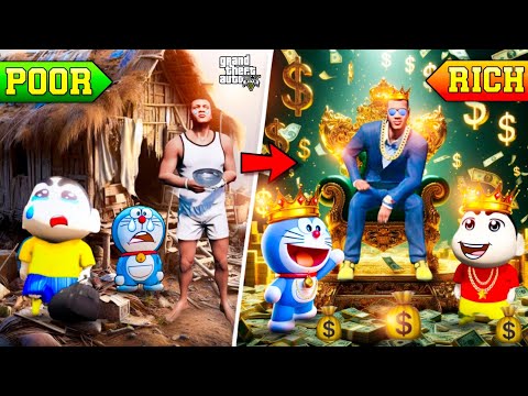 Poor To Rich in GTA5 | Franklin and Shinchan Doraemon Poor to Rich #gta5