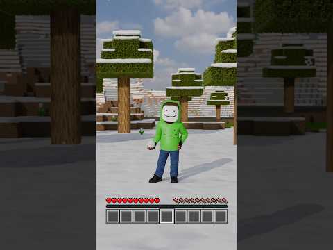 Another Minecraft Rescue with Unexpected Ending⛄(Minecraft RTX #11) #Shorts